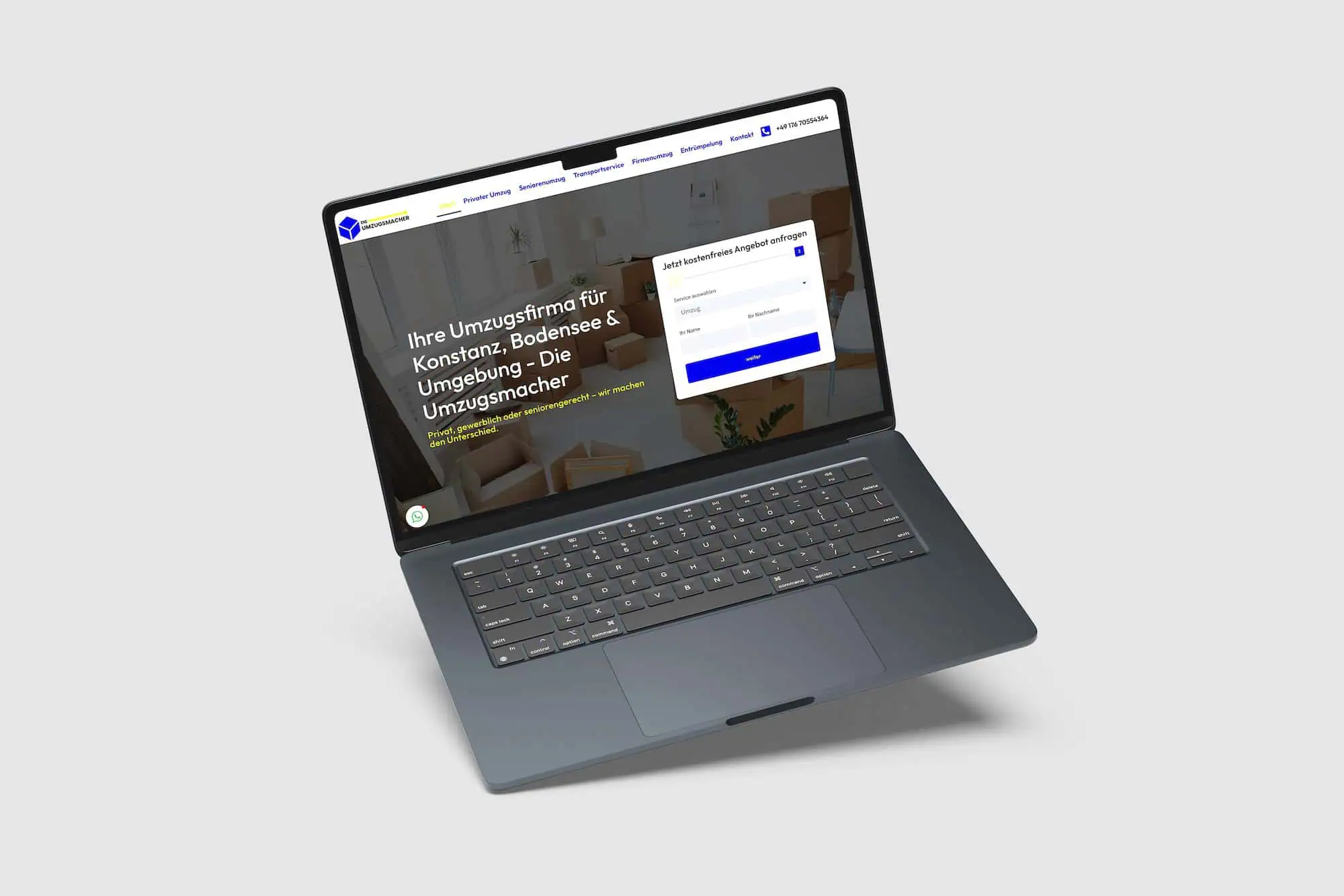 Referenzprojekt: Die Umzugs-Macher – Website erstellt von LEOSA
