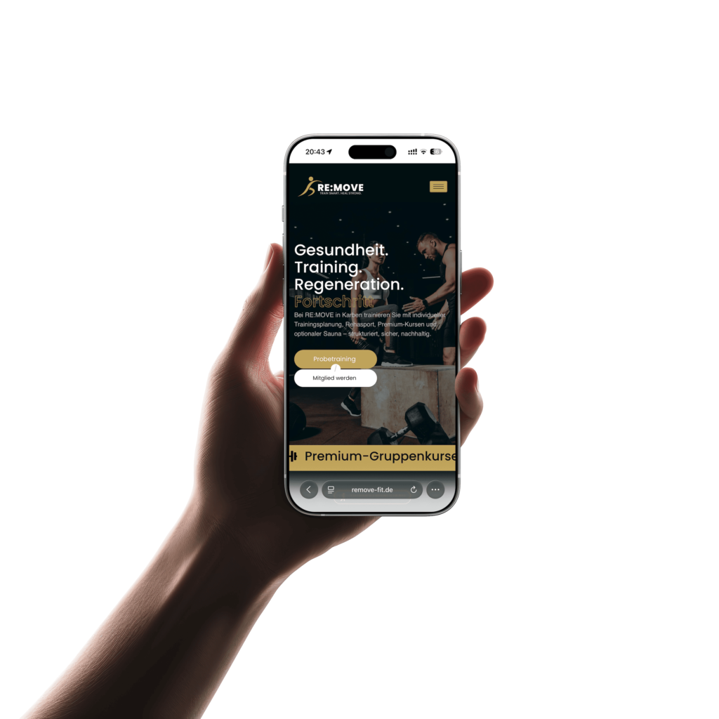 Website erstellen lassen für Fitnessstudio: