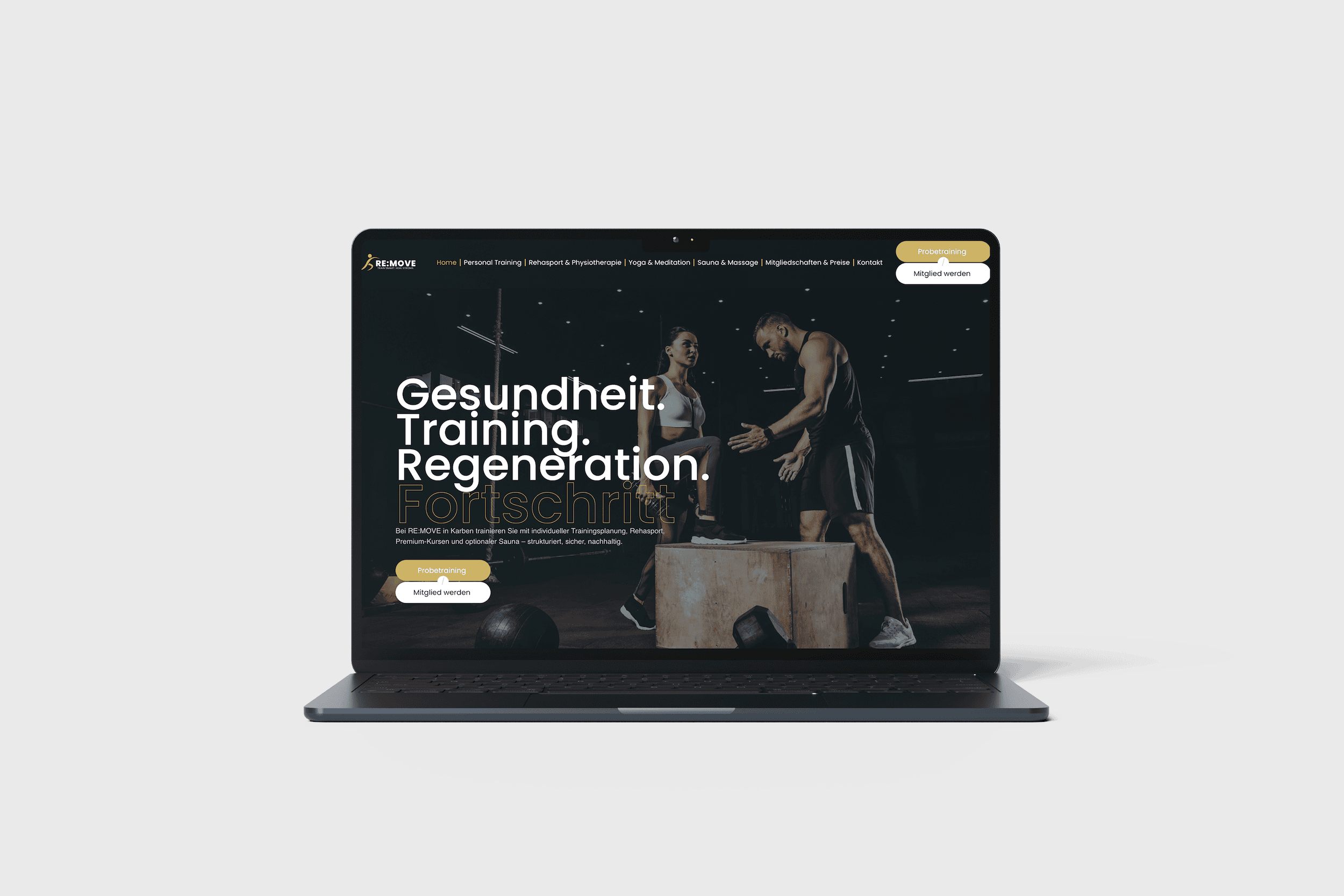 Website erstellen lassen für Fitnessstudio – professionelles Webdesign von LEOSA Marketing für RE:MOVE Gesundheitsstudio