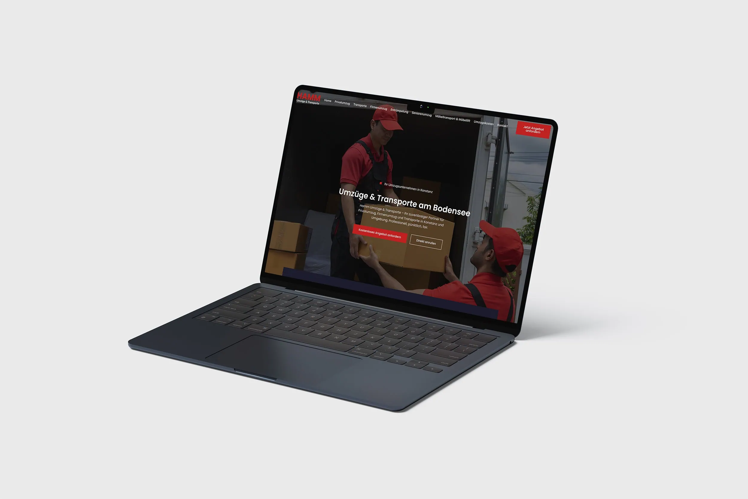 Website erstellen lassen für Umzugsunternehmen am Bodensee – professionelles Webdesign von LEOSA für HAMM Umzüge & Transporte
